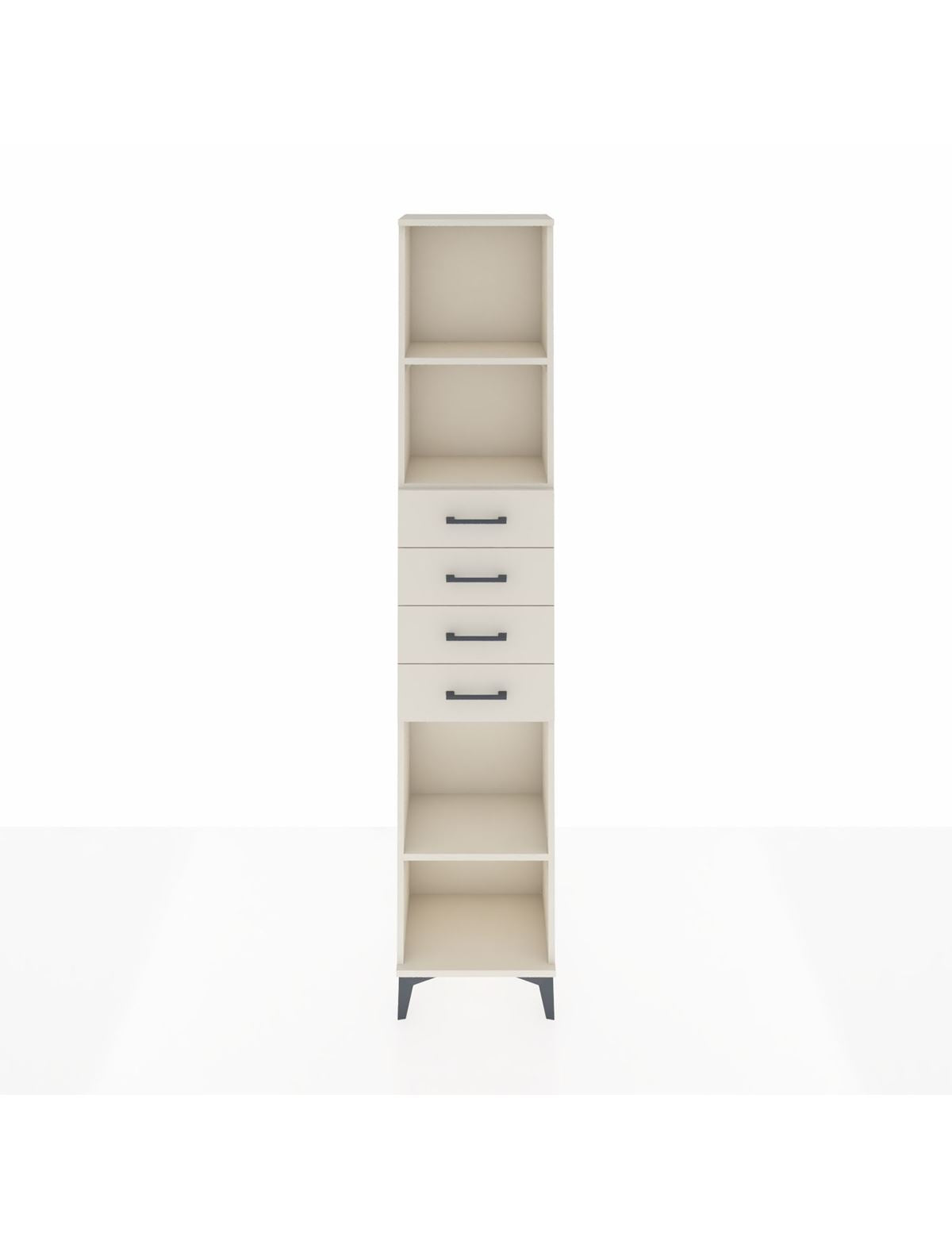 Arges Dolap 3 Raflı 4 Çekmeceli 44x30x221 Aytaşı-Aytaşı