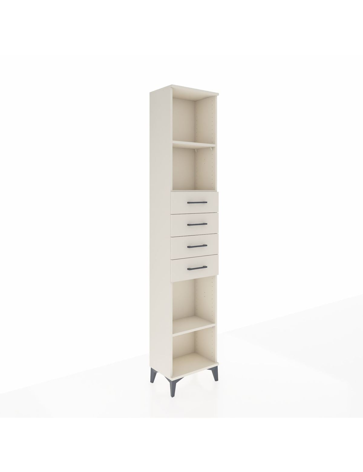 Arges Dolap 3 Raflı 4 Çekmeceli 44x30x221 Aytaşı-Aytaşı