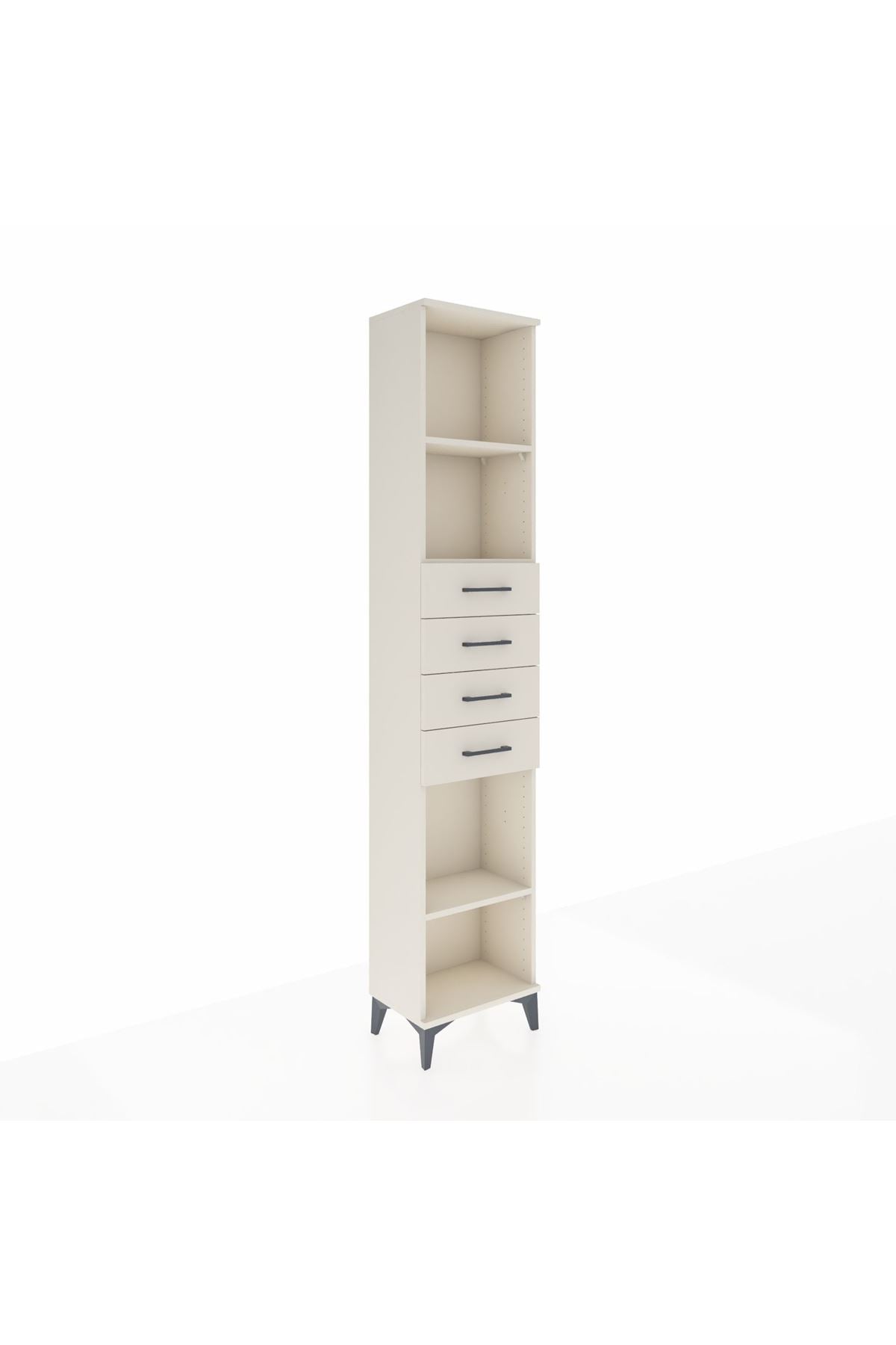 Arges Dolap 3 Raflı 4 Çekmeceli 44x30x221 Aytaşı-Aytaşı