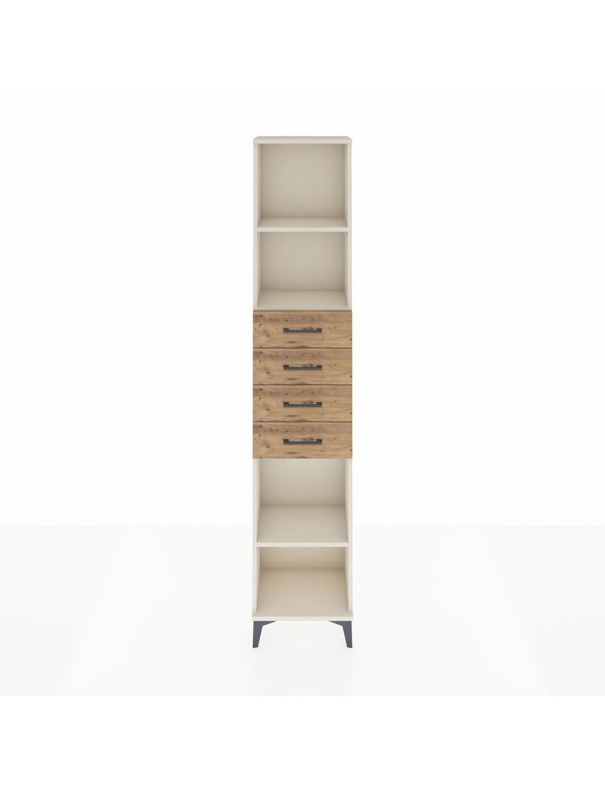 Arges Dolap 3 Raflı 4 Çekmeceli 44x30x221 Aytaşı-Çam