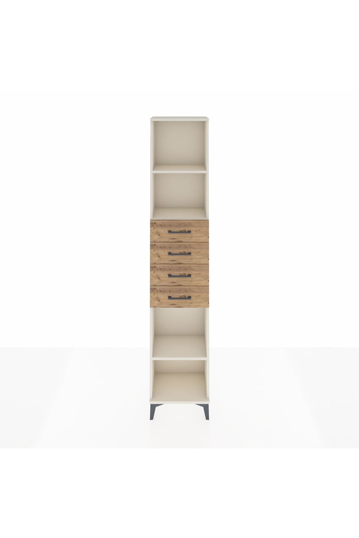 Arges Dolap 3 Raflı 4 Çekmeceli 44x30x221 Aytaşı-Çam