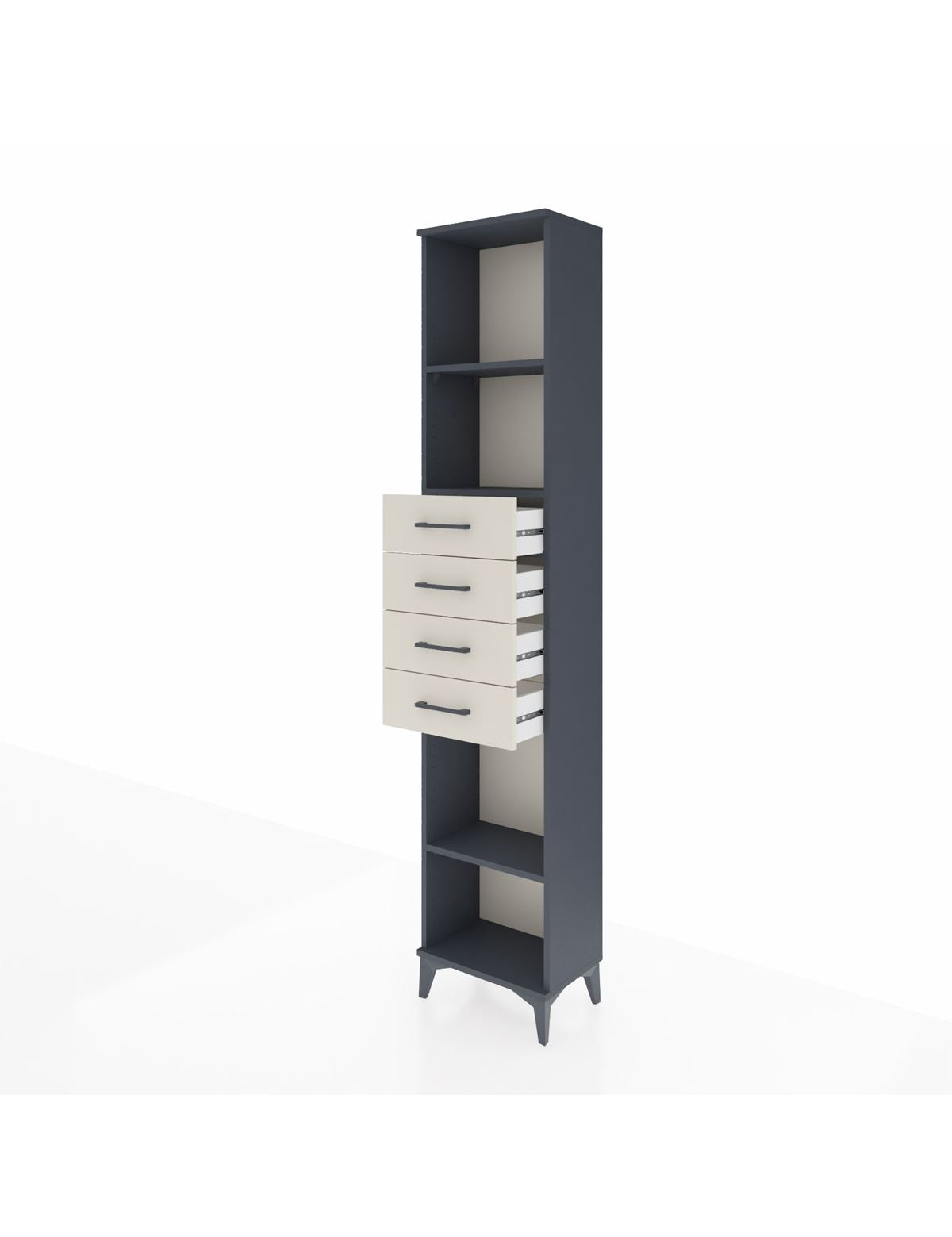 Arges Dolap 3 Raflı 4 Çekmeceli 44x30x221 - S28M220V4A