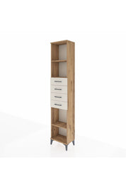 Arges Dolap 3 Raflı 4 Çekmeceli 44x30x221 Çam-Aytaşı