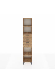 Arges Dolap 3 Raflı 4 Çekmeceli 44x30x221 Çam-Çam