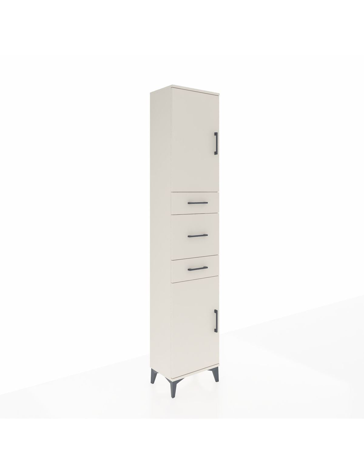 Arges Dolap 3 Raflı 3 Çekmeceli 2 Kapaklı 44x30x221 Aytaşı-Aytaşı