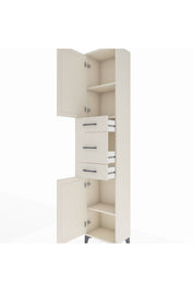 Arges Dolap 3 Raflı 3 Çekmeceli 2 Kapaklı 44x30x221 Aytaşı-Aytaşı