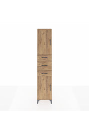 Arges Dolap 3 Raflı 3 Çekmeceli 2 Kapaklı 44x30x221 Çam-Çam