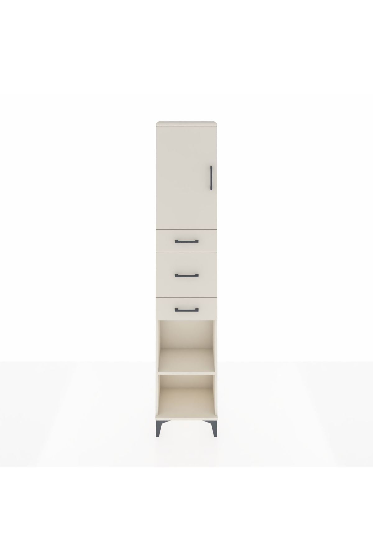 Arges Dolap 3 Raflı 3 Çekmeceli Tek Kapaklı 44x30x221 Aytaşı-Aytaşı