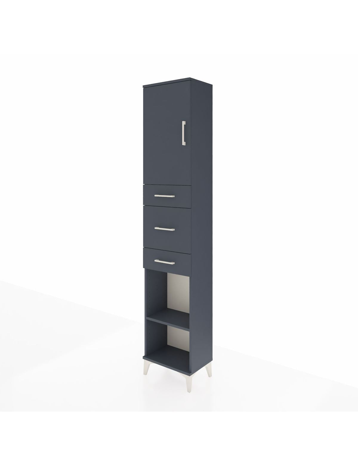 Arges Dolap 3 Raflı 3 Çekmeceli Tek Kapaklı 44x30x221 - S28M223V5A