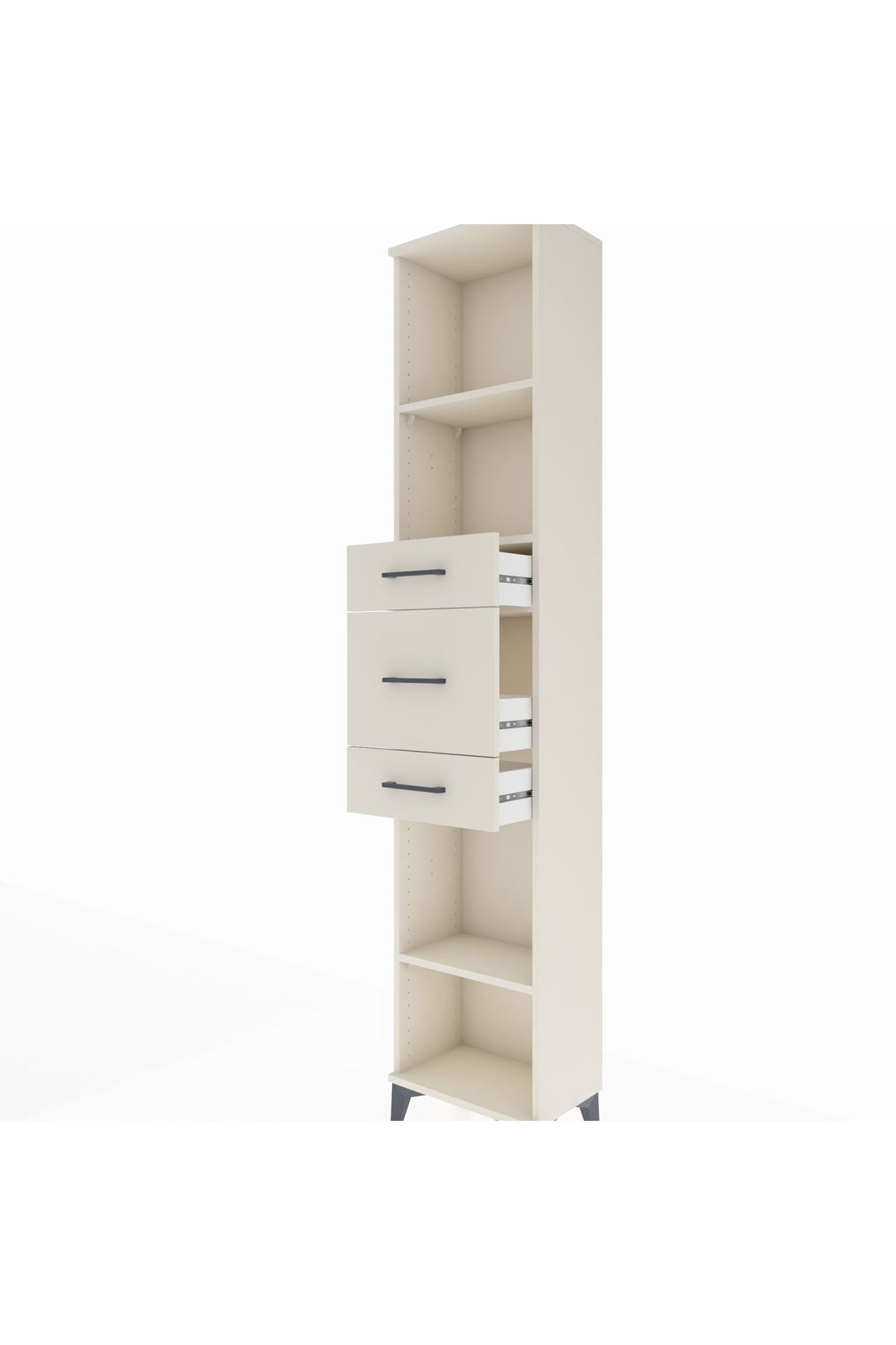 Arges Dolap 3 Raflı 3 Çekmeceli 44x30x221 Aytaşı-Aytaşı