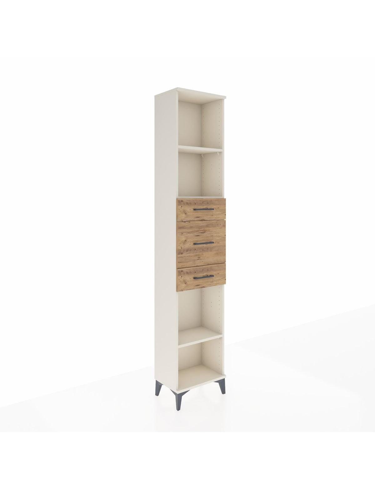 Arges Dolap 3 Raflı 3 Çekmeceli 44x30x221 Aytaşı-Çam