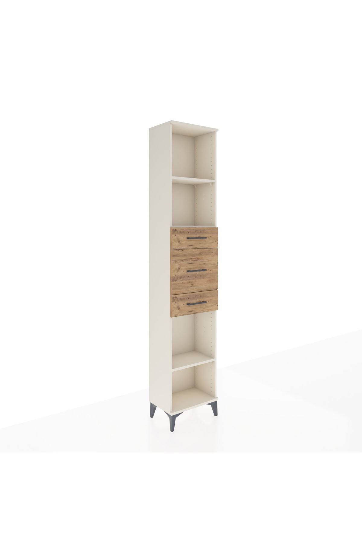 Arges Dolap 3 Raflı 3 Çekmeceli 44x30x221 Aytaşı-Çam