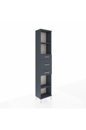 Arges Dolap 3 Raflı 3 Çekmeceli 44x30x221 Antrasit-Antrasit