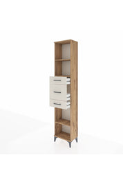 Arges Dolap 3 Raflı 3 Çekmeceli 44x30x221 Çam-Aytaşı