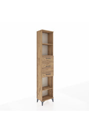 Arges Dolap 3 Raflı 3 Çekmeceli 44x30x221 Çam-Çam