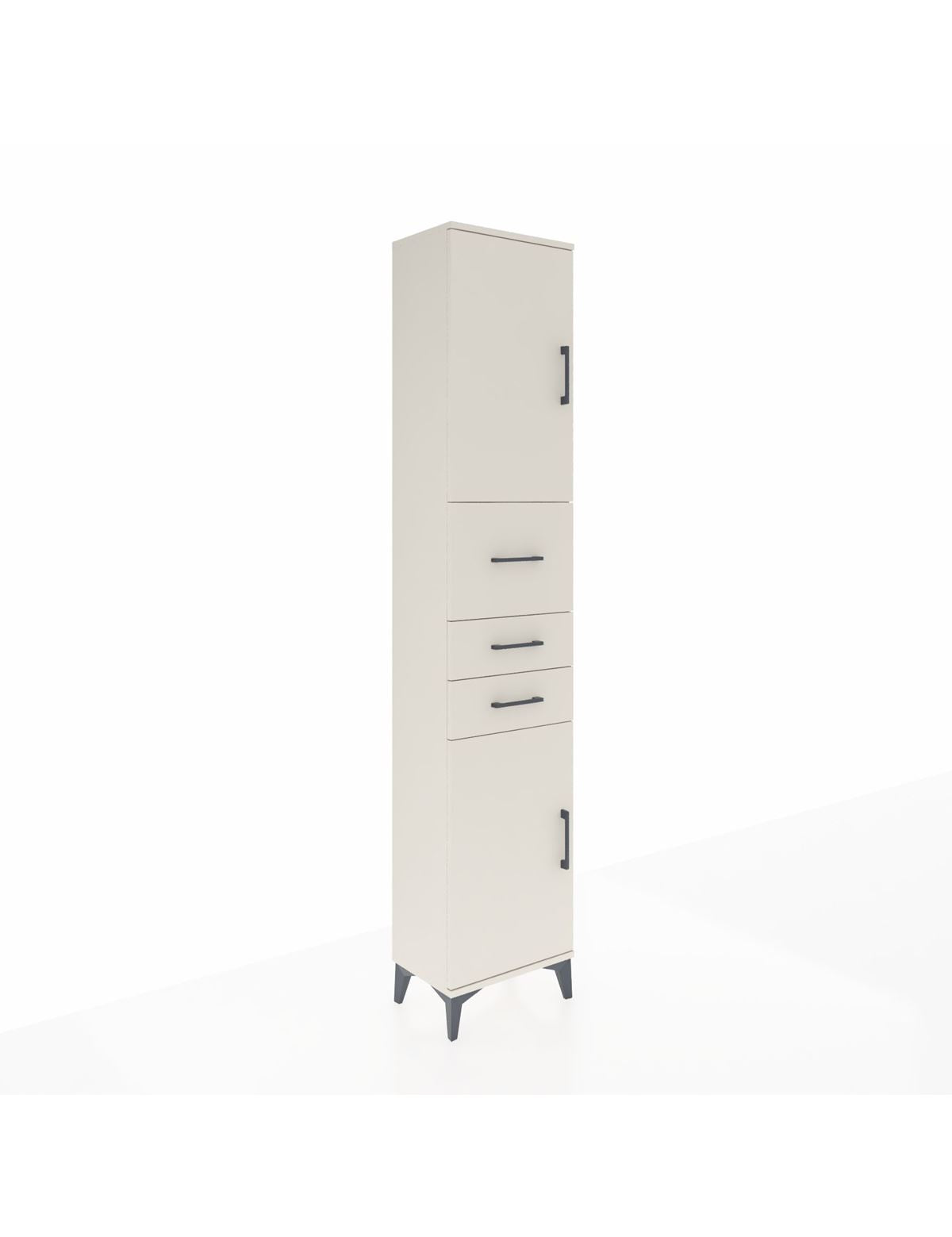 Arges Dolap 3 Raflı 3 Çekmeceli 2 Kapaklı 44x30x221 Aytaşı-Aytaşı