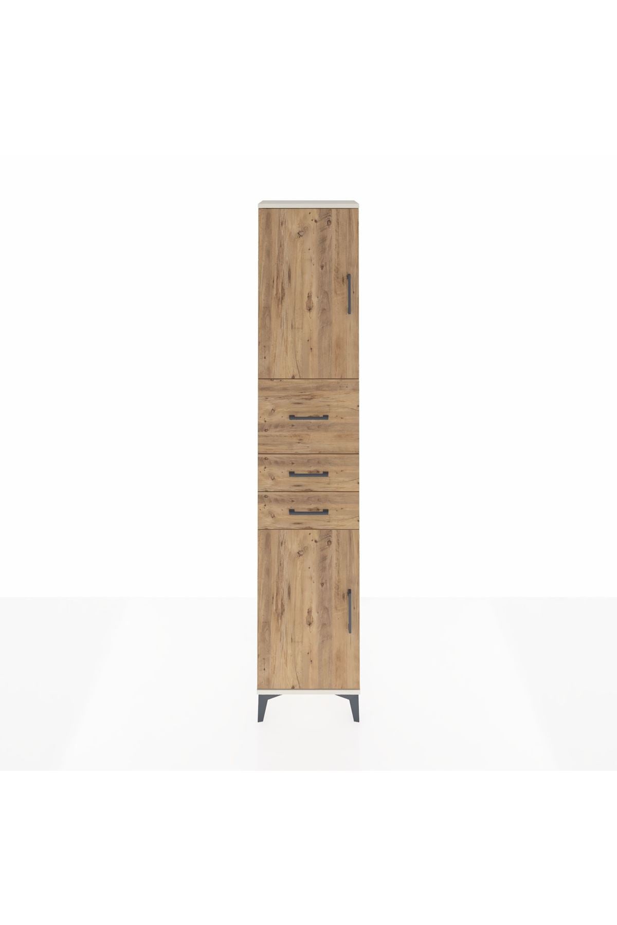 Arges Dolap 3 Raflı 3 Çekmeceli 2 Kapaklı 44x30x221 Aytaşı-Çam