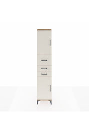 Arges Dolap 3 Raflı 3 Çekmeceli 2 Kapaklı 44x30x221 Çam-Aytaşı