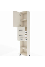 Arges Dolap 3 Raflı 3 Çekmeceli Tek Kapaklı 44x30x221 Aytaşı-Aytaşı