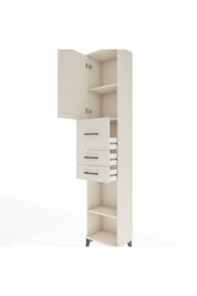 Arges Dolap 3 Raflı 3 Çekmeceli Tek Kapaklı 44x30x221 Aytaşı-Aytaşı