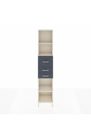 Arges Dolap 3 Raflı 3 Çekmeceli 44x30x221 Aytaşı-Antrasit