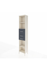 Arges Dolap 3 Raflı 3 Çekmeceli 44x30x221 Aytaşı-Antrasit