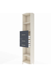 Arges Dolap 3 Raflı 3 Çekmeceli 44x30x221 Aytaşı-Antrasit