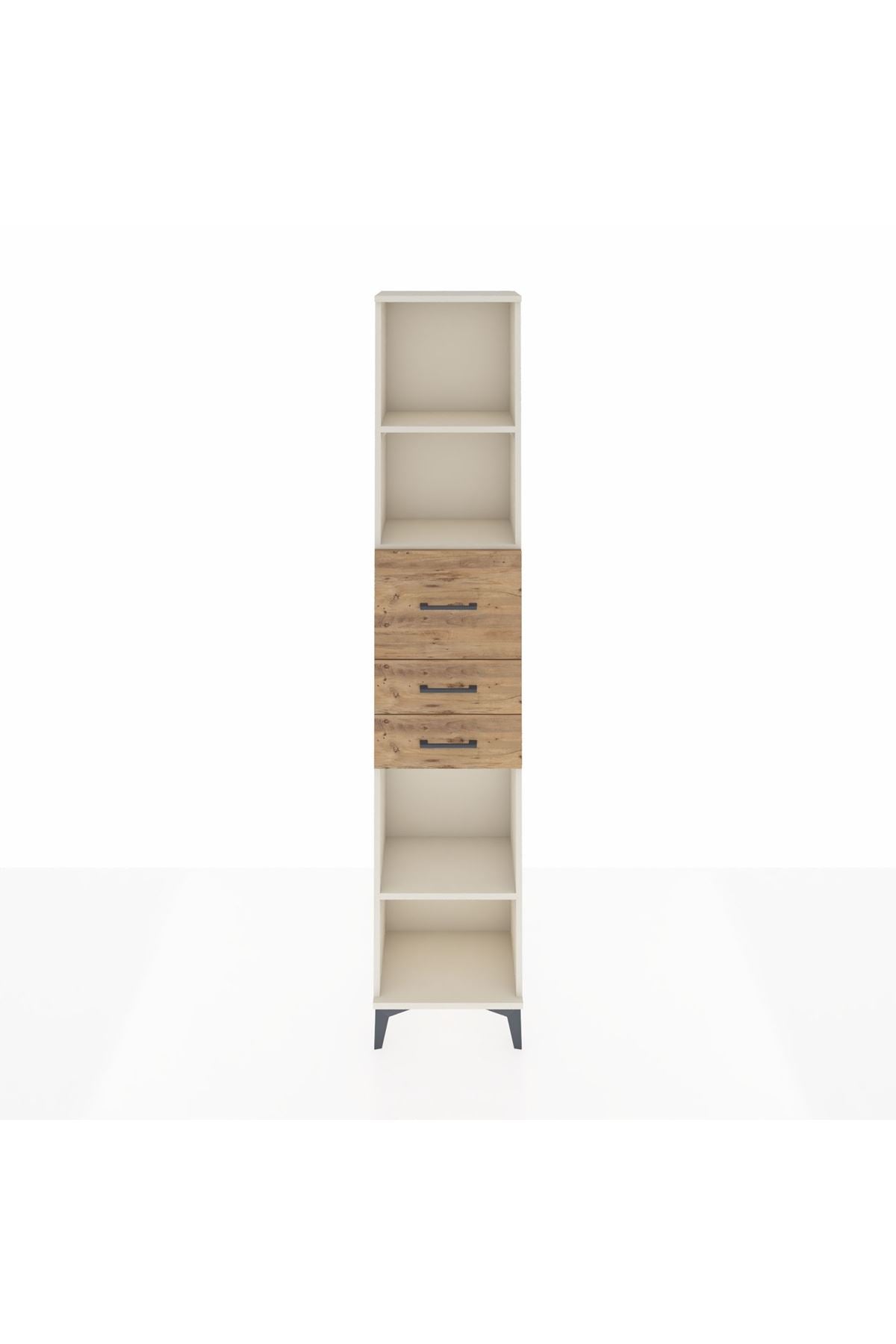 Arges Dolap 3 Raflı 3 Çekmeceli 44x30x221 Aytaşı-Çam