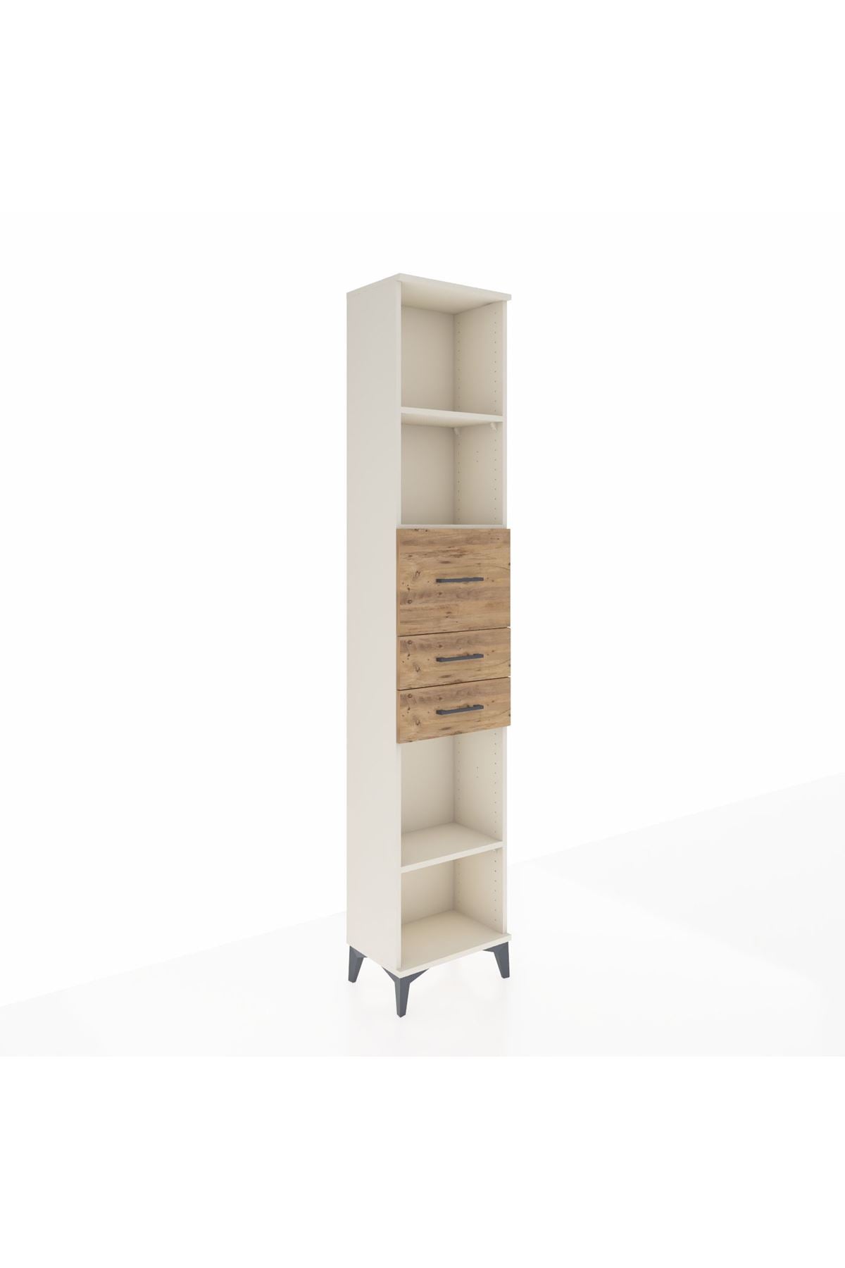 Arges Dolap 3 Raflı 3 Çekmeceli 44x30x221 Aytaşı-Çam