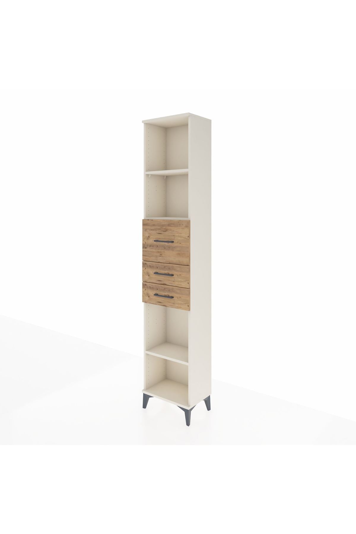 Arges Dolap 3 Raflı 3 Çekmeceli 44x30x221 Aytaşı-Çam