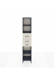 Arges Dolap 3 Raflı 3 Çekmeceli 44x30x221 Antrasit-Aytaşı