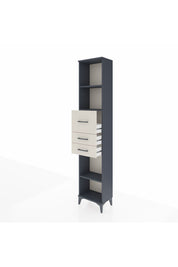 Arges Dolap 3 Raflı 3 Çekmeceli 44x30x221 Antrasit-Aytaşı