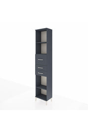 Arges Dolap 3 Raflı 3 Çekmeceli 44x30x221 Antrasit-Antrasit