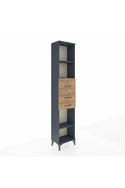 Arges Dolap 3 Raflı 3 Çekmeceli 44x30x221 Antrasit-Çam