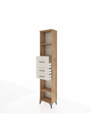Arges Dolap 3 Raflı 3 Çekmeceli 44x30x221 Çam-Aytaşı