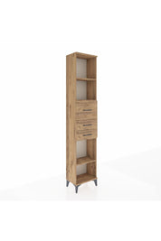 Arges Dolap 3 Raflı 3 Çekmeceli 44x30x221 Çam-Çam