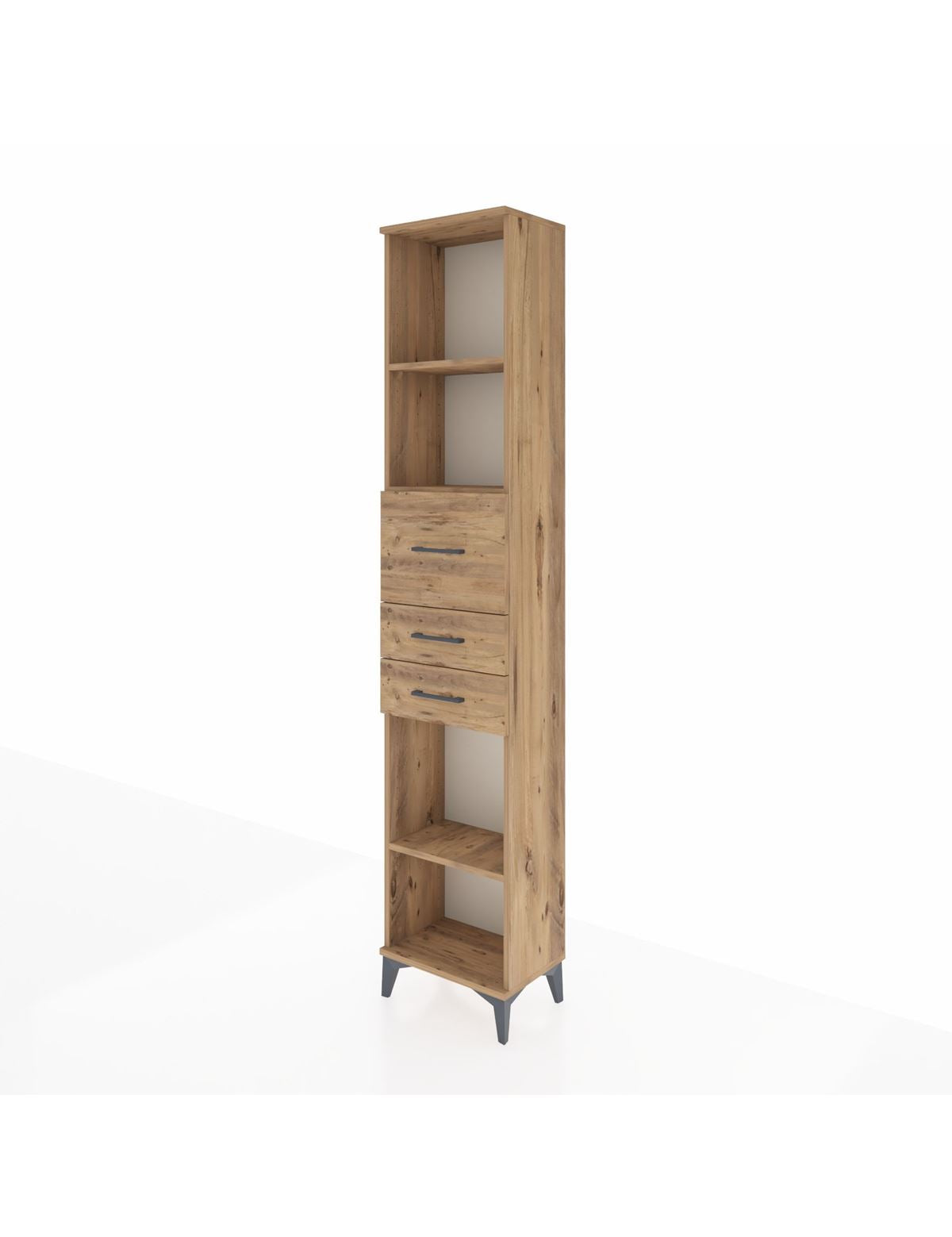 Arges Dolap 3 Raflı 3 Çekmeceli 44x30x221 - S28M228V9A