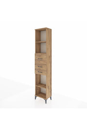 Arges Dolap 3 Raflı 3 Çekmeceli 44x30x221 Çam-Çam