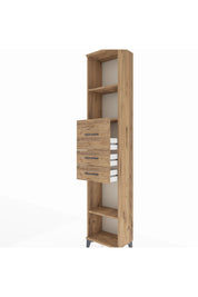 Arges Dolap 3 Raflı 3 Çekmeceli 44x30x221 Çam-Çam