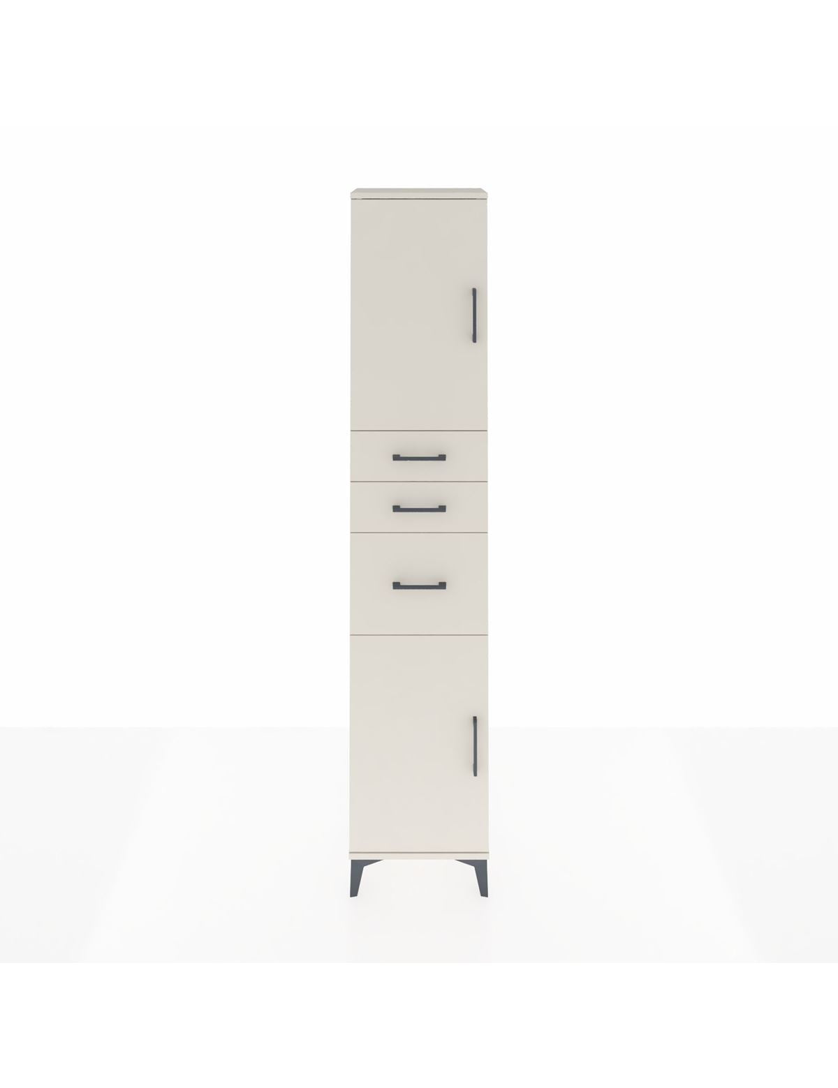 Arges Dolap 3 Raflı 3 Çekmeceli 2 Kapaklı 44x30x221 Aytaşı-Aytaşı