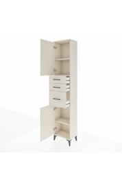 Arges Dolap 3 Raflı 3 Çekmeceli 2 Kapaklı 44x30x221 Aytaşı-Aytaşı