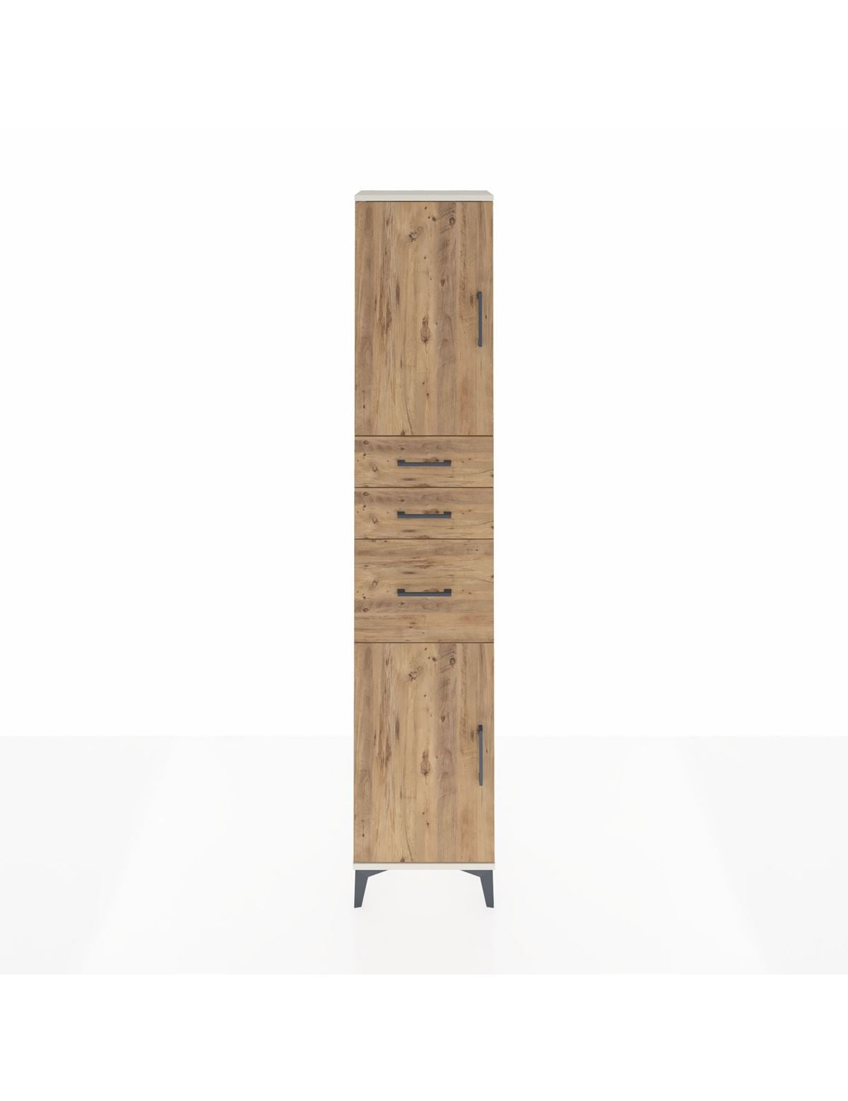 Arges Dolap 3 Raflı 3 Çekmeceli 2 Kapaklı 44x30x221 Aytaşı-Çam