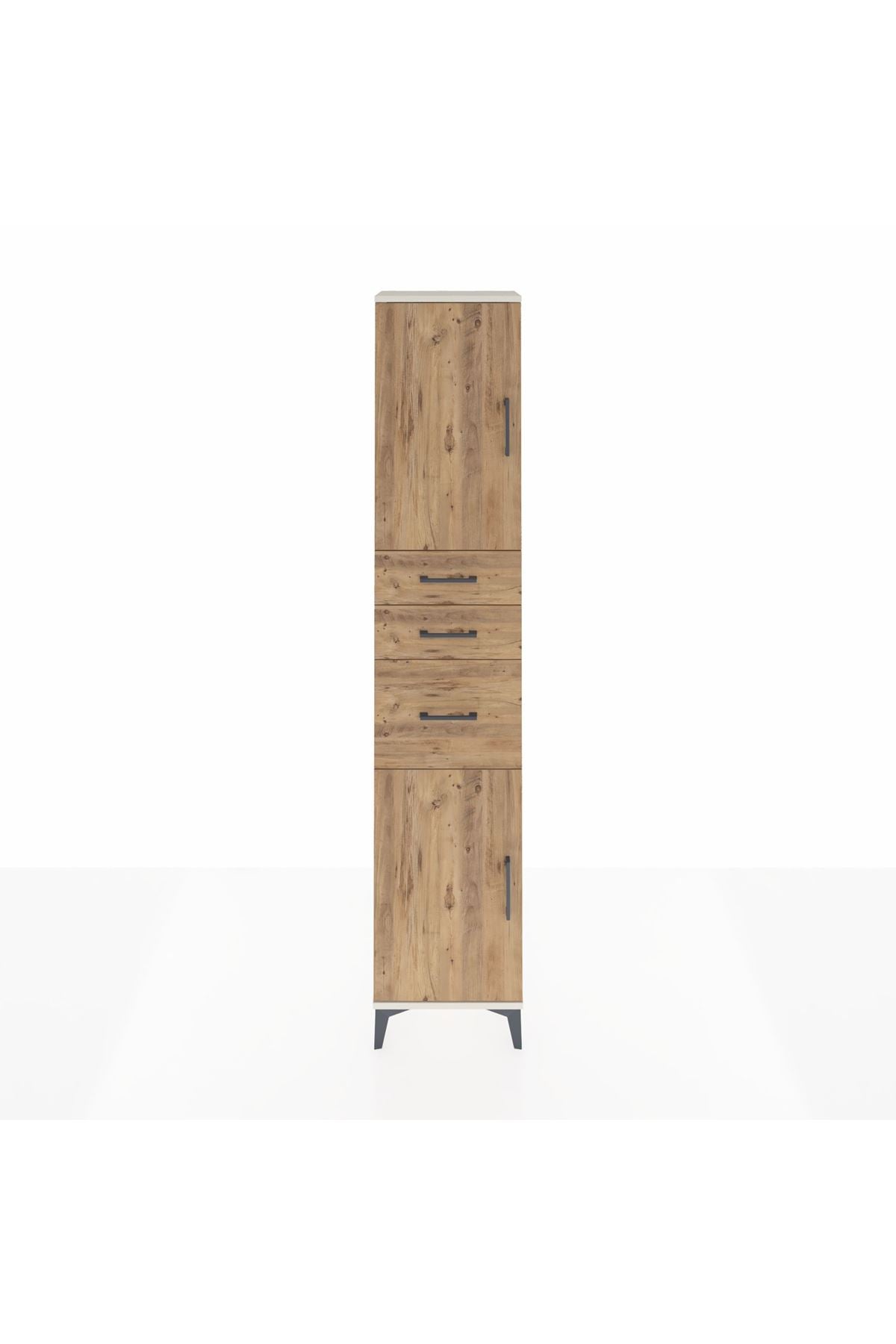 Arges Dolap 3 Raflı 3 Çekmeceli 2 Kapaklı 44x30x221 Aytaşı-Çam