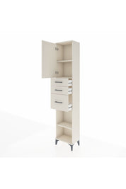 Arges Dolap 3 Raflı 3 Çekmeceli Tek Kapaklı 44x30x221 Aytaşı-Aytaşı