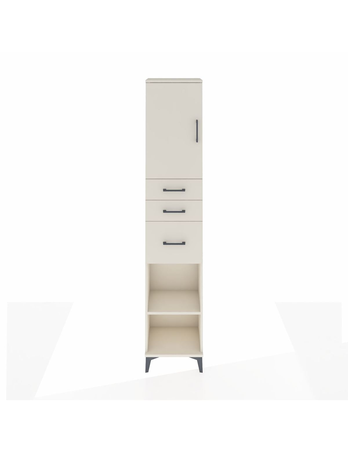 Arges Dolap 3 Raflı 3 Çekmeceli Tek Kapaklı 44x30x221 Aytaşı-Aytaşı