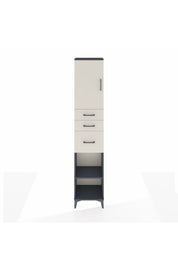 Arges Dolap 3 Raflı 3 Çekmeceli Tek Kapaklı 44x30x221 Antrasit-Aytaşı