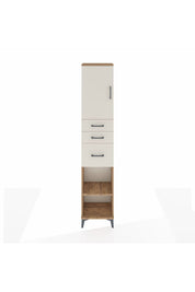 Arges Dolap 3 Raflı 3 Çekmeceli Tek Kapaklı 44x30x221 Çam-Aytaşı