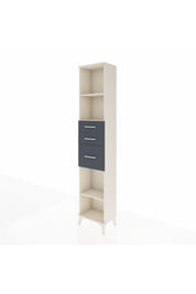 Arges Dolap 3 Raflı 3 Çekmeceli 44x30x221 Aytaşı-Antrasit