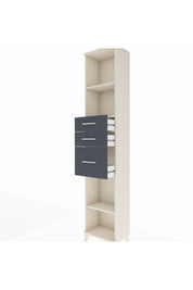 Arges Dolap 3 Raflı 3 Çekmeceli 44x30x221 Aytaşı-Antrasit