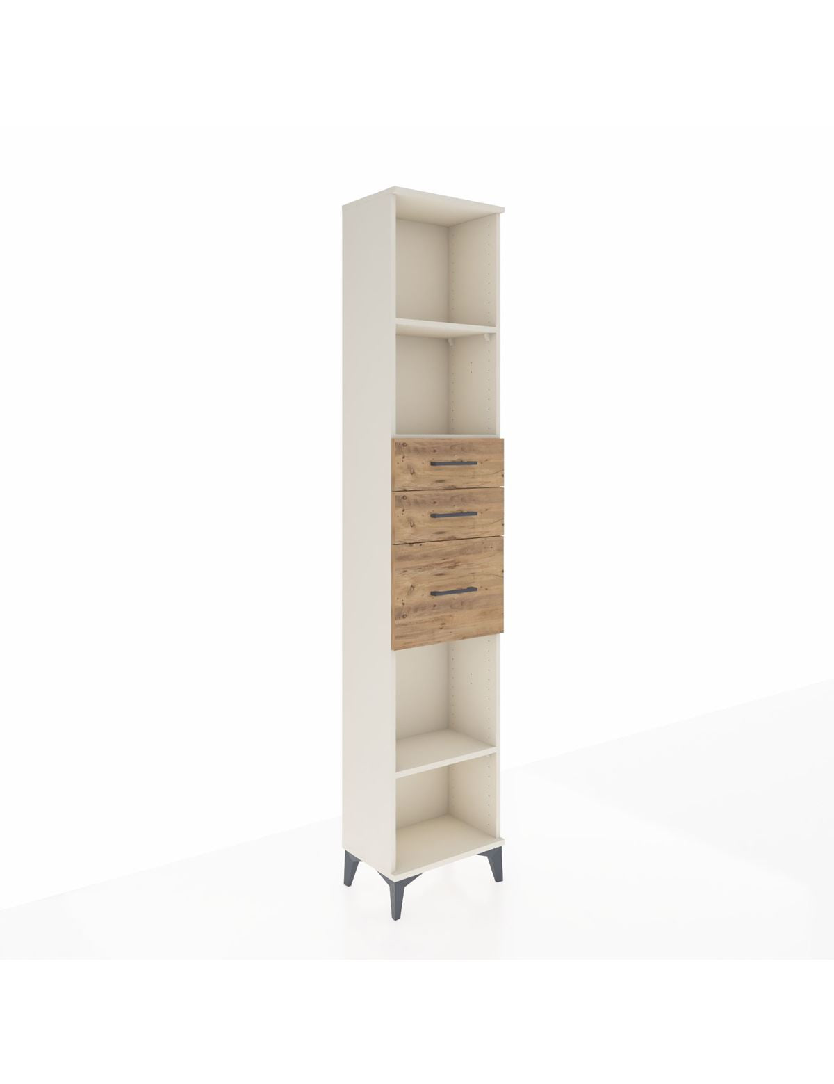 Arges Dolap 3 Raflı 3 Çekmeceli 44x30x221 Aytaşı-Çam